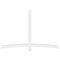 Ekena Millwork Bellingham Architectural Grade PVC Gable Bracket, 84"W x 56"H x 4"D x 4"F, 16/12 Pitch GBP084X56X0404BEL00 - alternate 5
